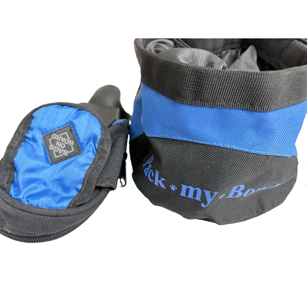 PetSport Pack My Bowl Collapsible Dog Travel Bowl + Bags on Board Bundle